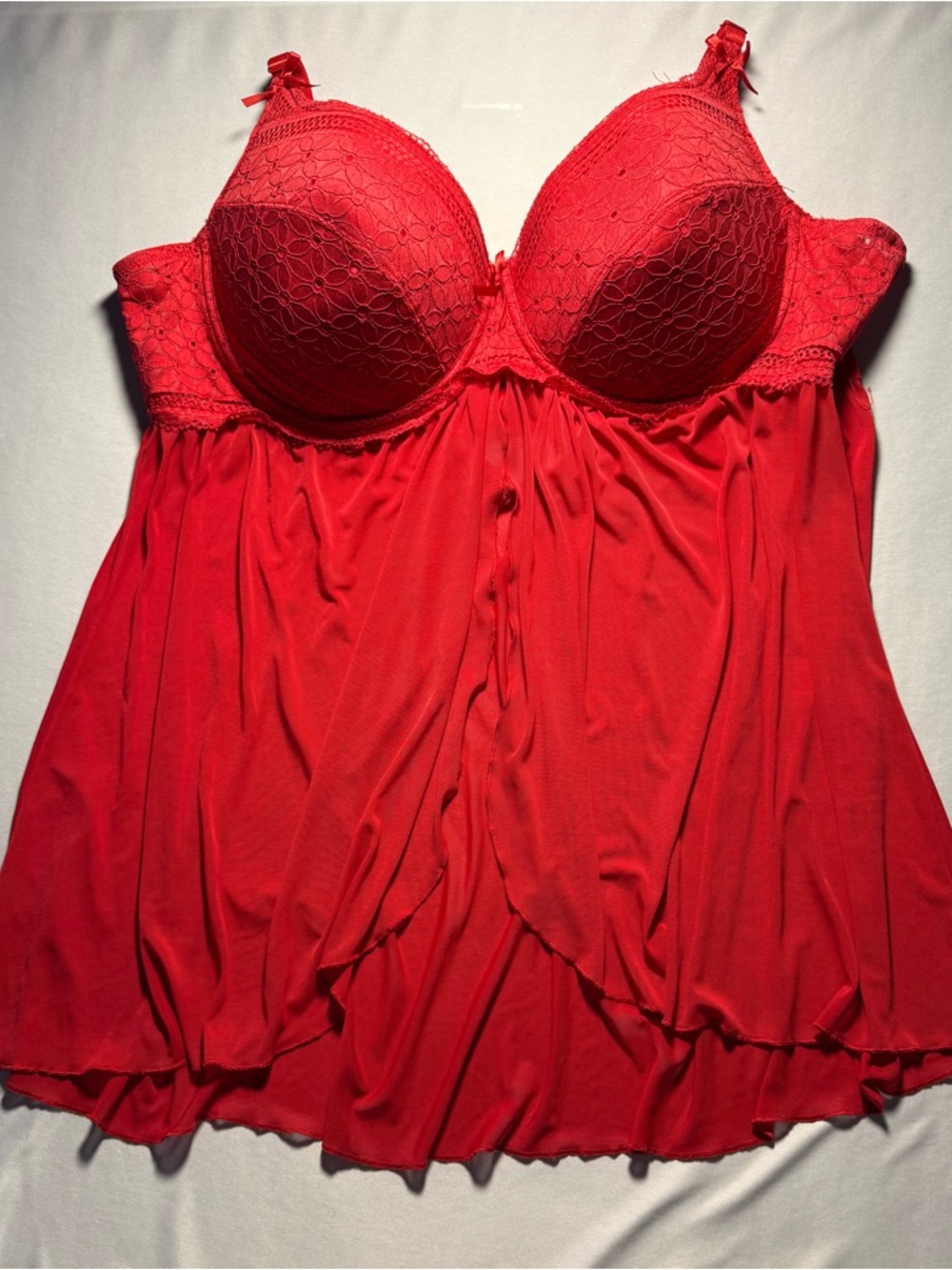Red underwire sexy plus size babydoll. Size 30/32 from Avenue